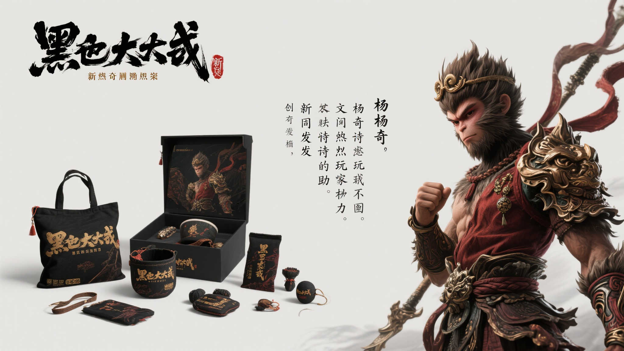 《黑神话:悟空》全新周边上线,杨奇诗兴大发转发言! 《黑神话:悟空》全新周边上线,杨奇诗兴大发转发言!